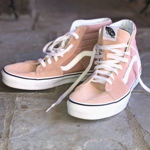 Mahogany Rose/True White SK8-Hi Vans